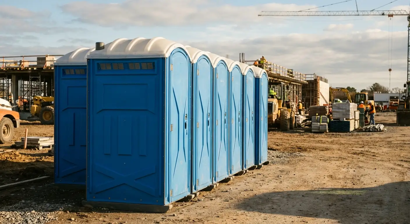 Luxury restroom trailer rental background in Augusta, GA