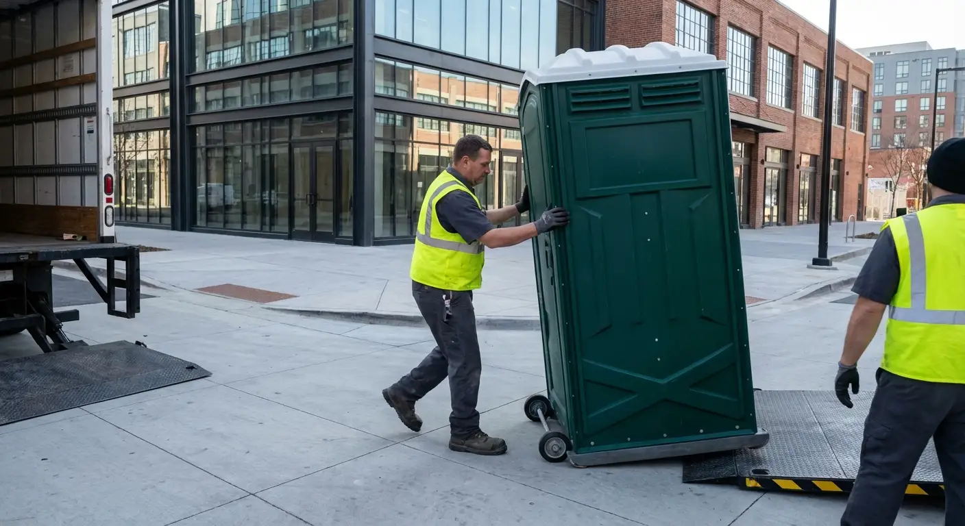 Portable restroom services in Augusta Arts District