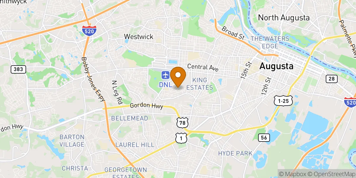 neighborhood map in Augusta, GA