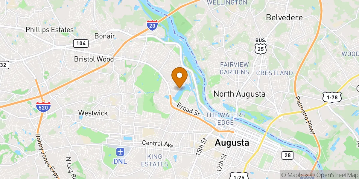 neighborhood map in Augusta, GA