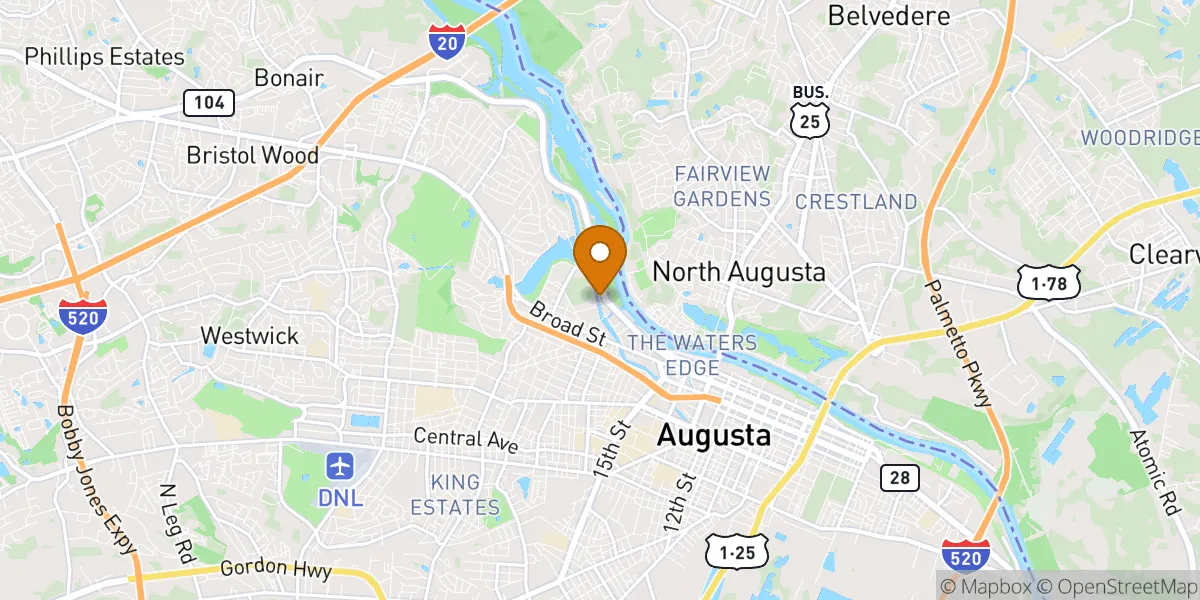 neighborhood map in Augusta, GA