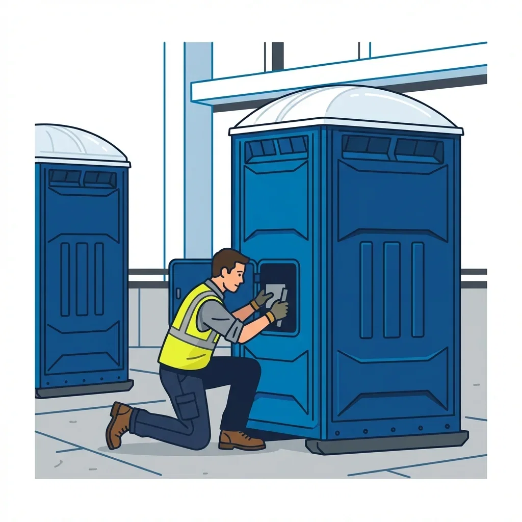 High-rise construction site sanitation logistics in Augusta, GA